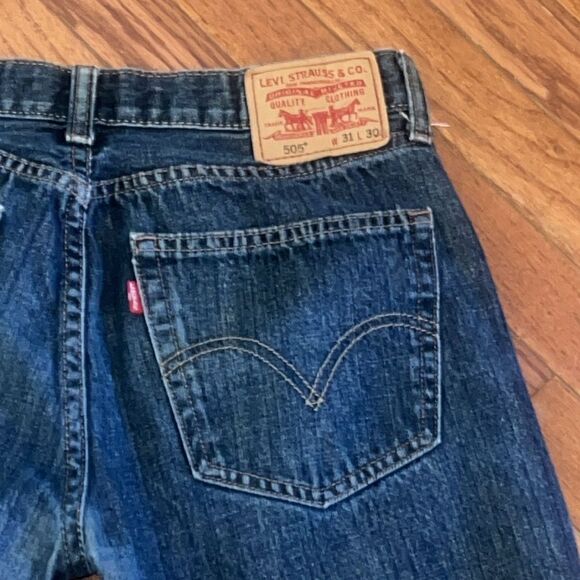 Levi’s straight fit 505 jeans 31 x 30 Excellent condition - Picture 10 of 11
